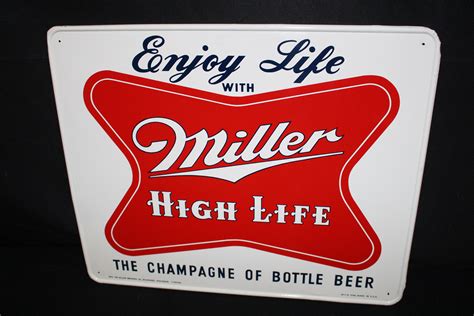 The beer did not catch on and was discontinued a couple of years later. . Miller beer signs and collectibles